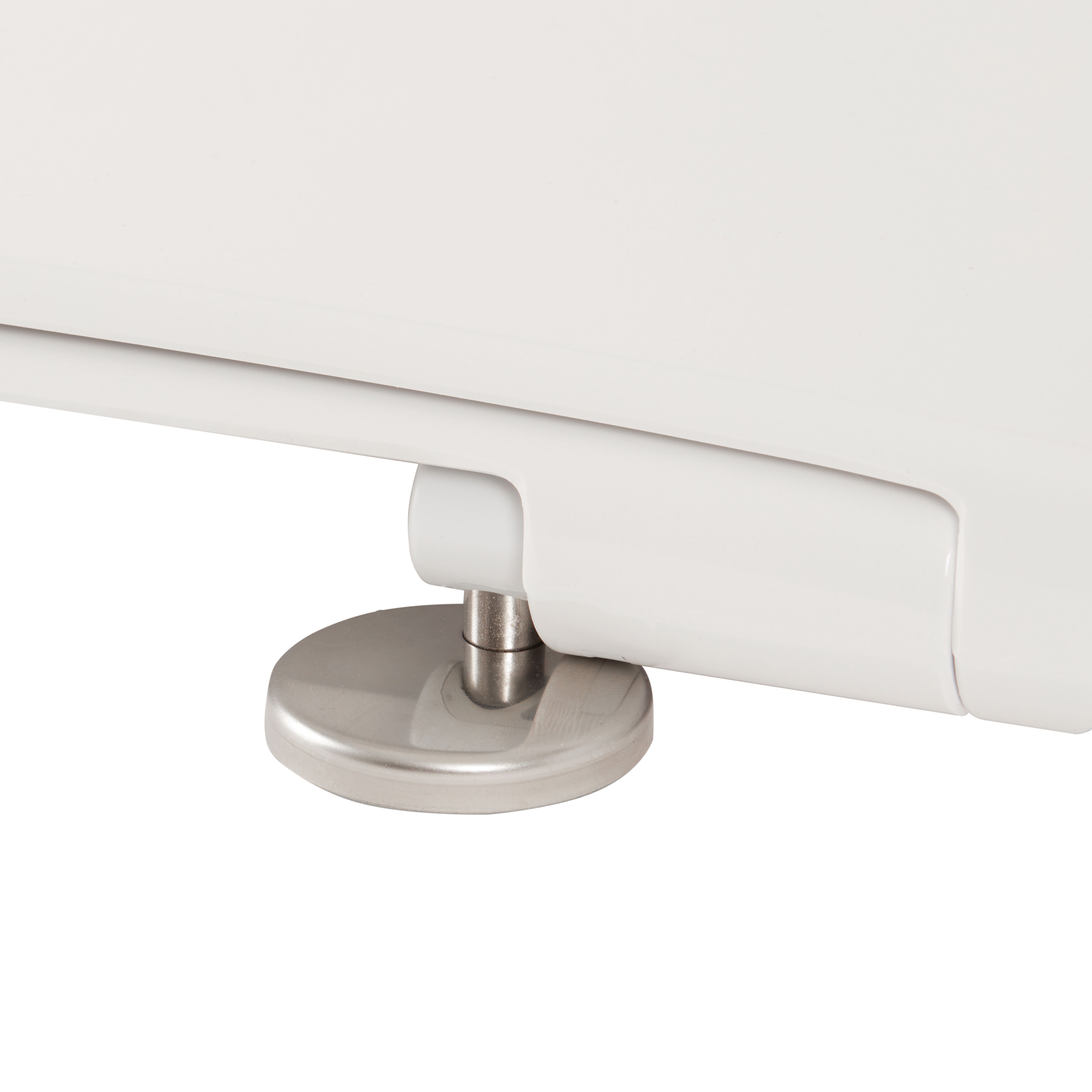 Cooke & Lewis Santoro White Soft close Toilet seat