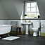 Cooke & Lewis Serina Traditional Open back Toilet with Soft close seat