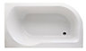 Cooke & Lewis Shaftesbury Acrylic Left-handed White Corner 0 tap hole Bath (L)1550mm (W)900mm