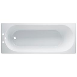 Cooke & Lewis Shaftesbury Acrylic Rectangular Straight Bath (L)1500mm (W)700mm