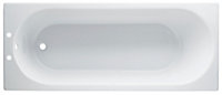 Cooke & Lewis Shaftesbury White Acrylic Rectangular Straight Bath (L)1600mm (W)700mm