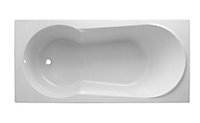 Cooke & Lewis Shaftesbury White Acrylic Rectangular Straight Bath (L)1700mm (W)800mm