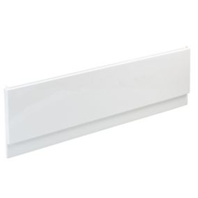 Cooke & Lewis Shaftesbury White Front Bath panel (H)51cm (W)150cm