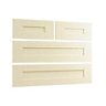 Cooke & Lewis Shaker 4 drawer Cream Drawer front pack 896mm