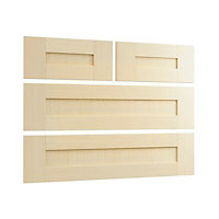 Cooke & Lewis Shaker 4 drawer Maple effect Drawer front pack 896mm
