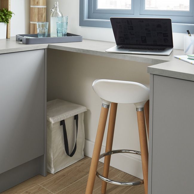 Cooke Lewis Shira White Bar stool
