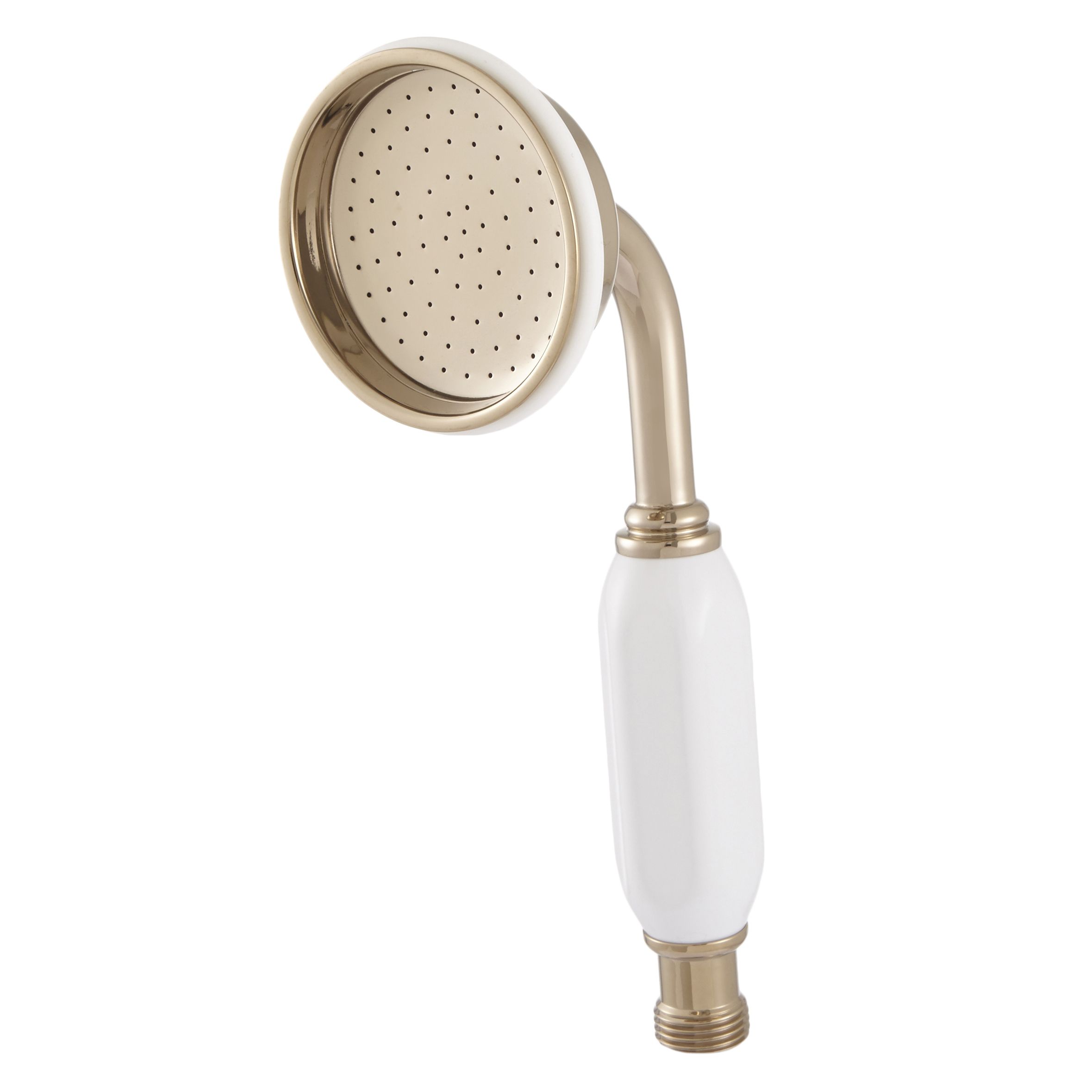 Cooke & Lewis Singlespray pattern Chrome & gold effect Shower head