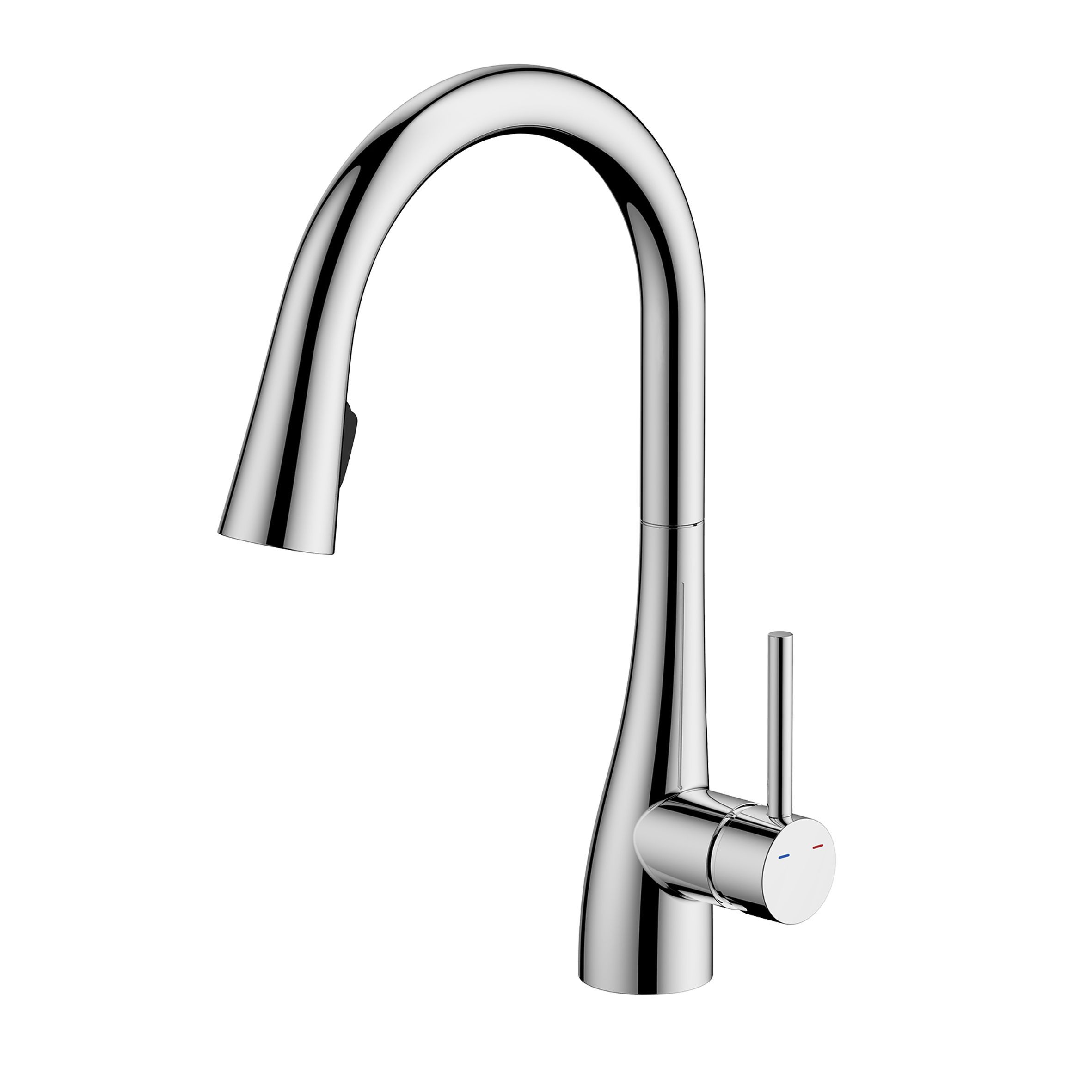 Cooke & Lewis Sissu Chrome effect Kitchen Side lever Tap