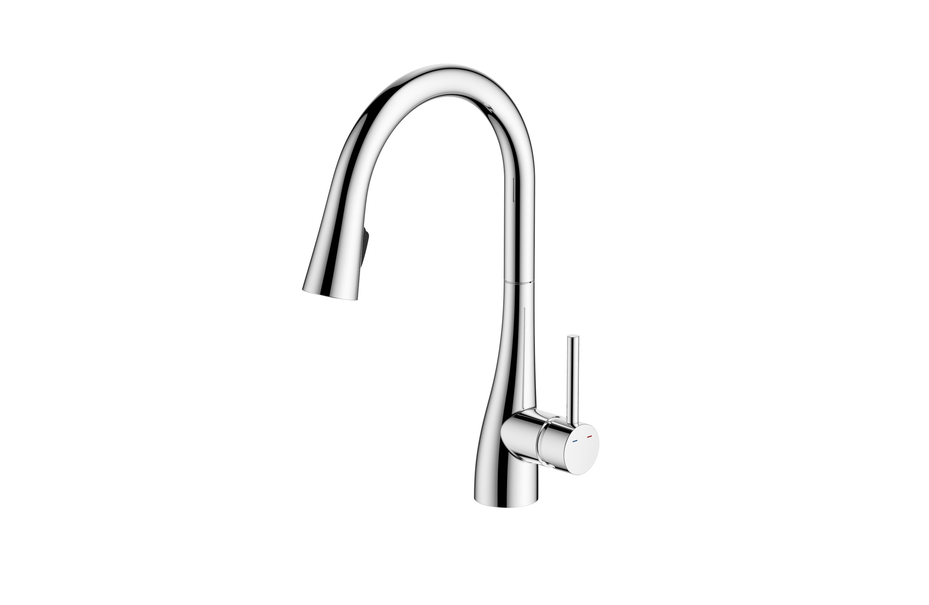 Cooke & Lewis Sissu Chrome effect Kitchen Side lever Tap