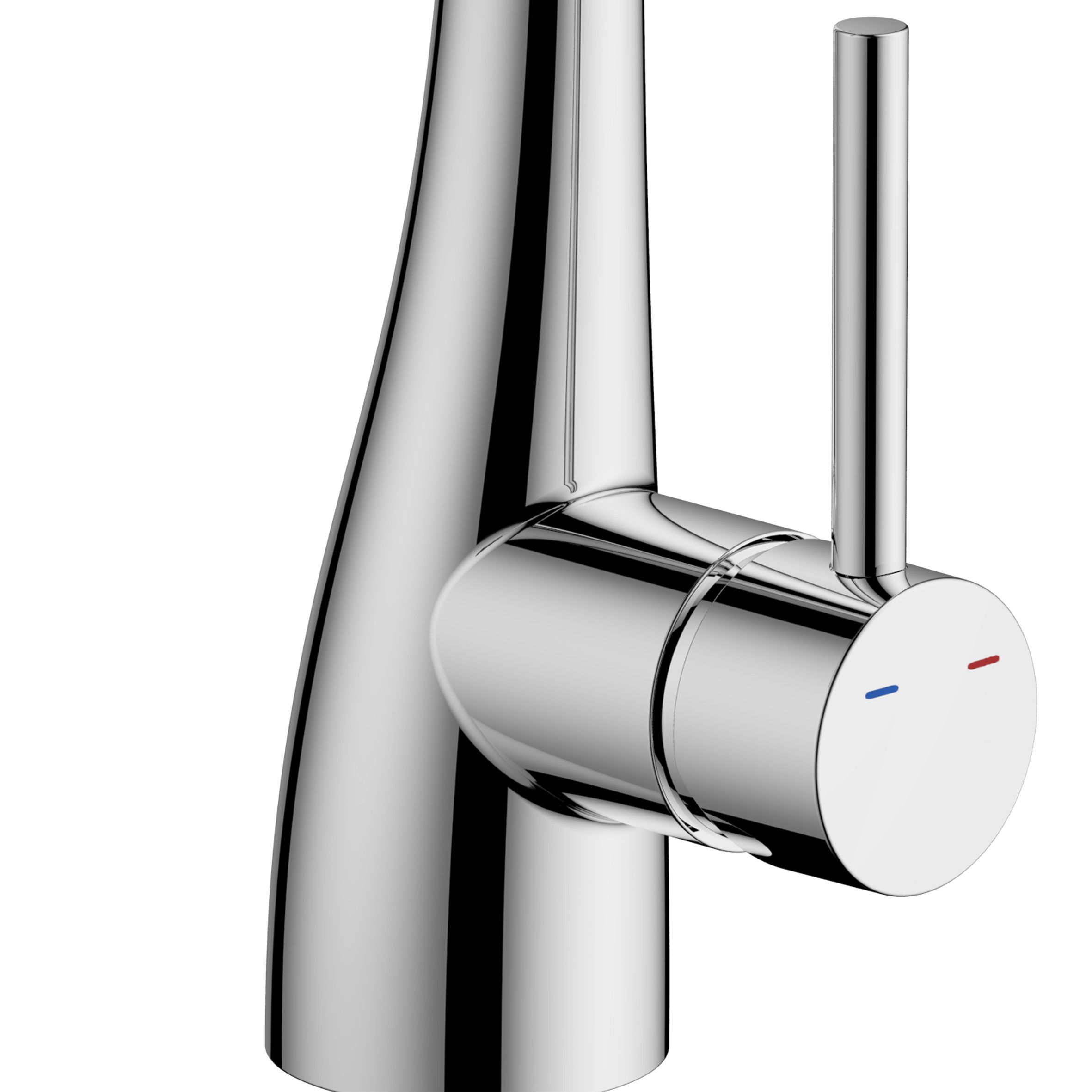 Cooke & Lewis Sissu Chrome effect Kitchen Side lever Tap