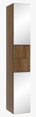 Cooke & Lewis Sorella Tall Walnut effect Cabinet (H)197.2cm (W)30cm