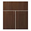 Cooke & Lewis Sorella Walnut effect Cabinet (H)85.2cm (W)60cm
