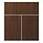 Cooke & Lewis Sorella Walnut effect Cabinet (H)85.2cm (W)60cm