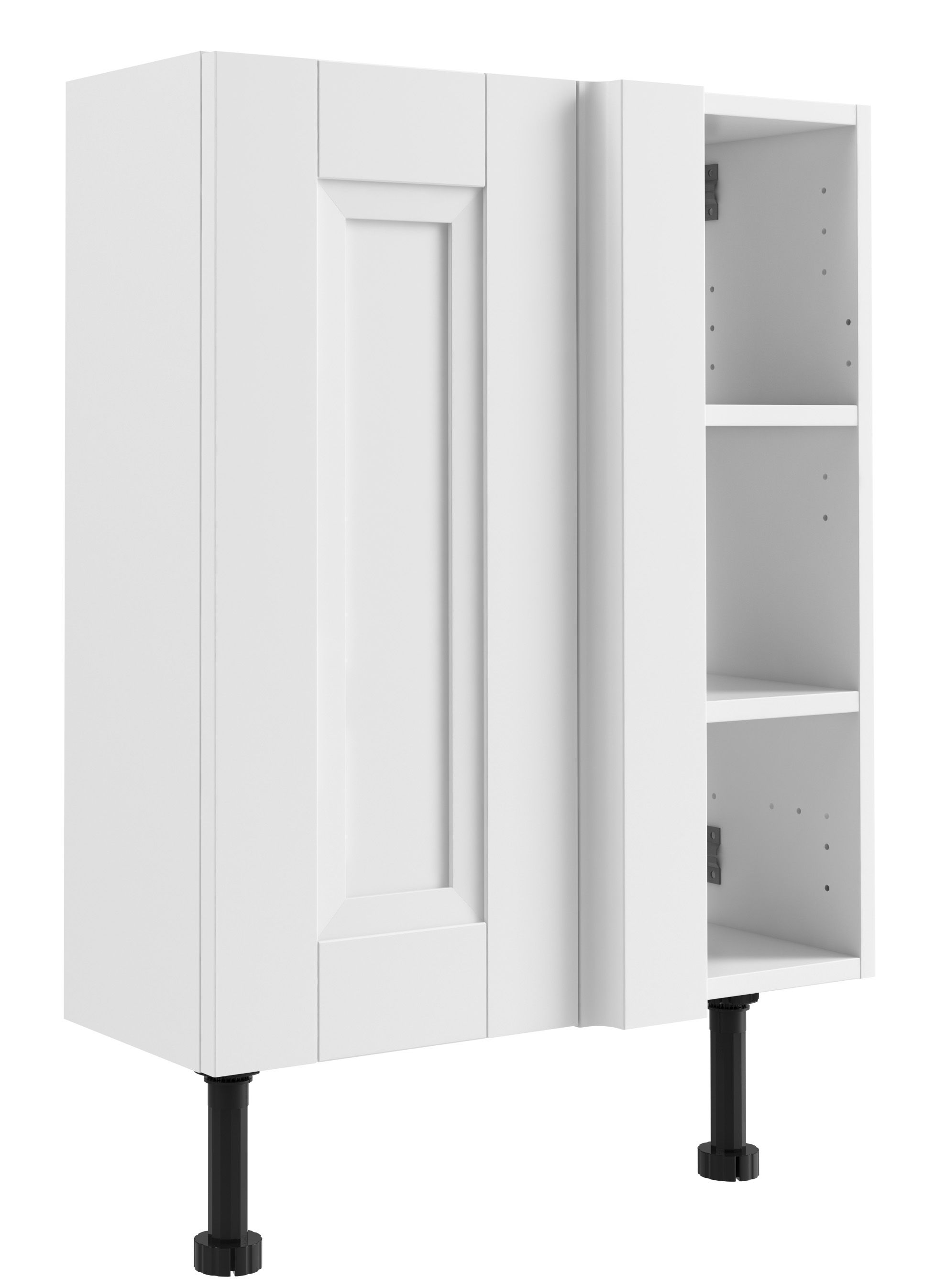 Cooke & Lewis Sorella White Slimline Corner base (W)600mm