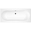 Cooke & Lewis Sovana Acrylic Rectangular White Straight 0 tap hole Bath (L)1600mm (W)750mm
