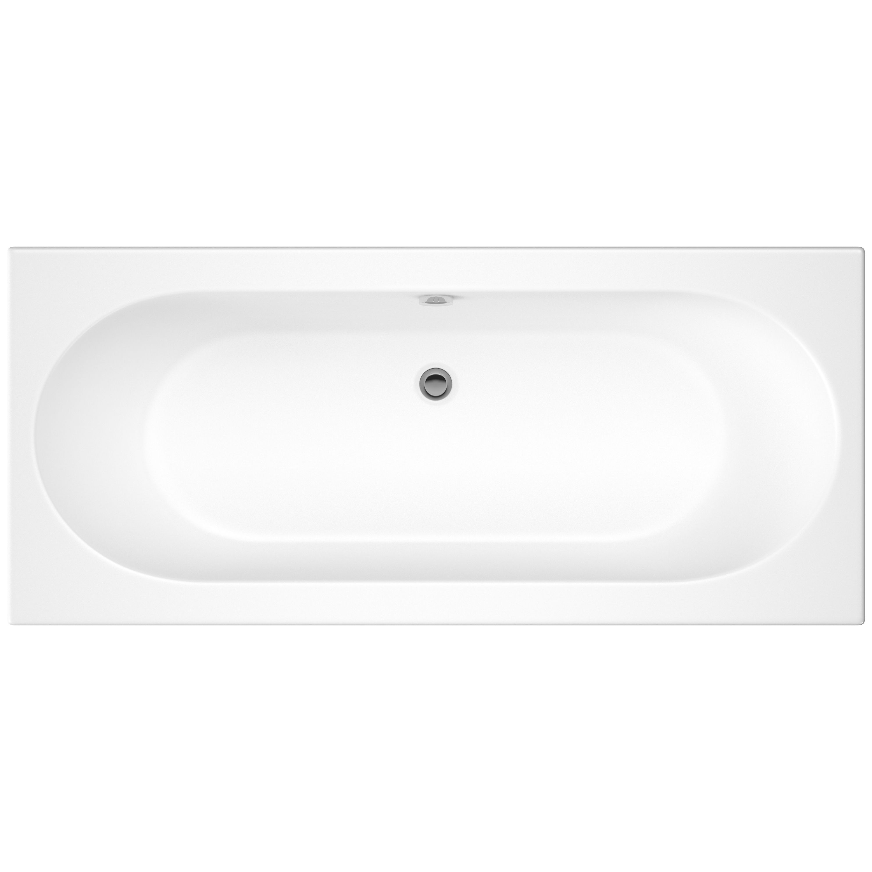 Cooke & Lewis Sovana White Supercast acrylic Rectangular Straight Bath (L)1700mm (W)750mm