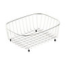 Cooke & Lewis Stainless steel effect Metal Storage basket (H)15cm (W)31cm