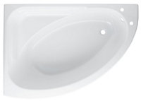 Cooke & Lewis Strand White Standard Acrylic Left-handed Corner Bath (L)1495mm (W)1060mm