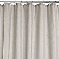 Cooke & Lewis Taupe Textured Shower curtain (W)180cm