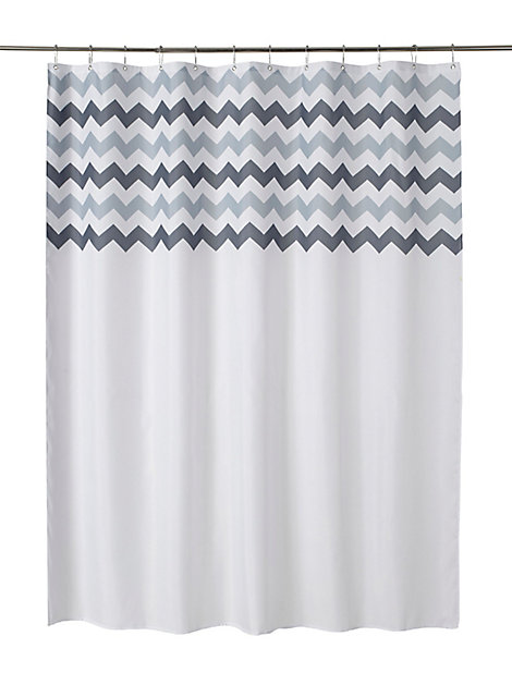 Cooke Lewis Tia Multicolour, Gray Chevron Shower Curtain