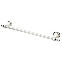 Cooke & Lewis Timeless Chrome effect Wall-mounted Towel rail (W)689mm