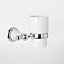 Cooke & Lewis Timeless Silver Chrome effect Wall-mounted Toothbrush holder