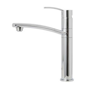 Cooke & Lewis Tolmer Chrome effect Kitchen Top lever Tap