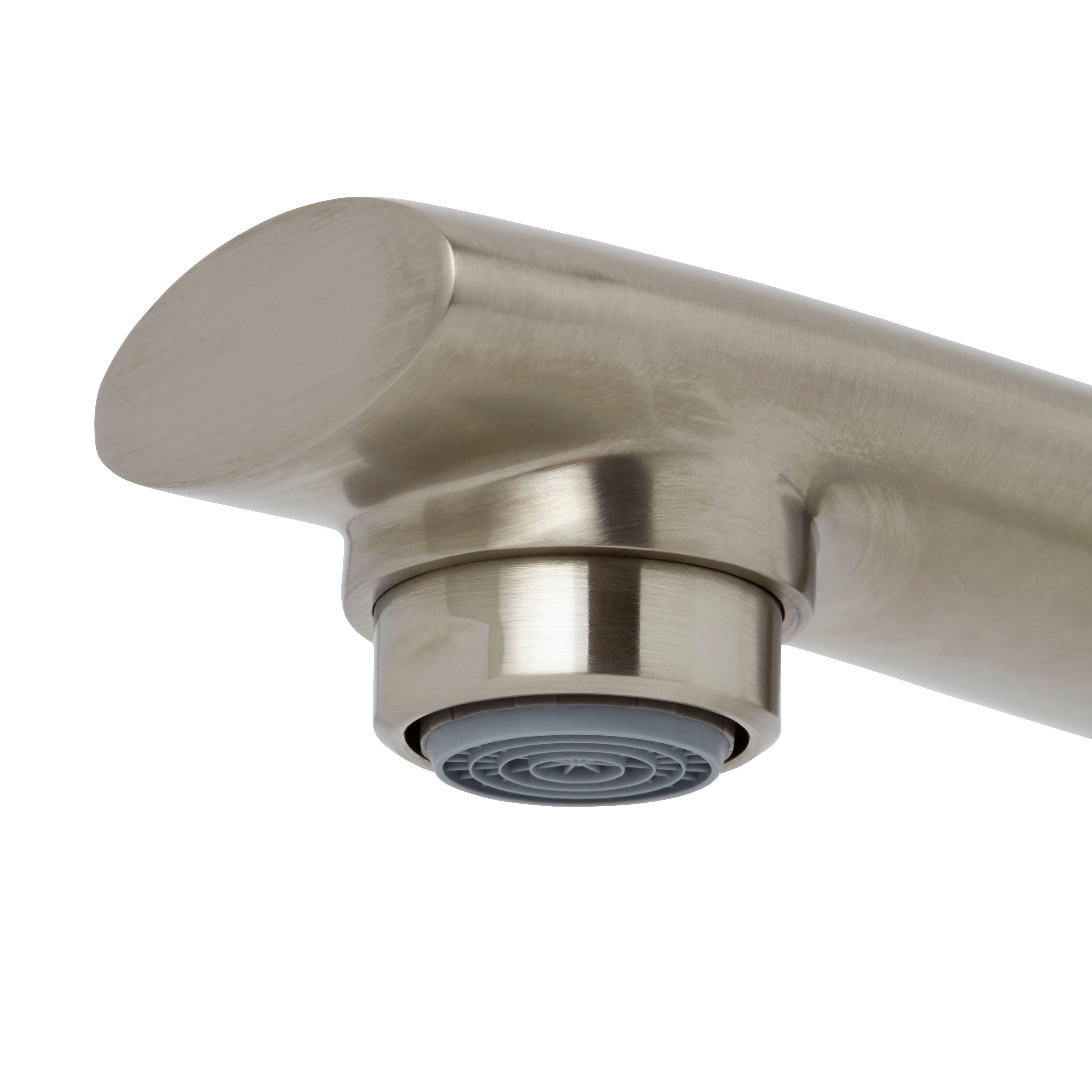 Cooke & Lewis Tolmer Nickel effect Kitchen Top lever Tap