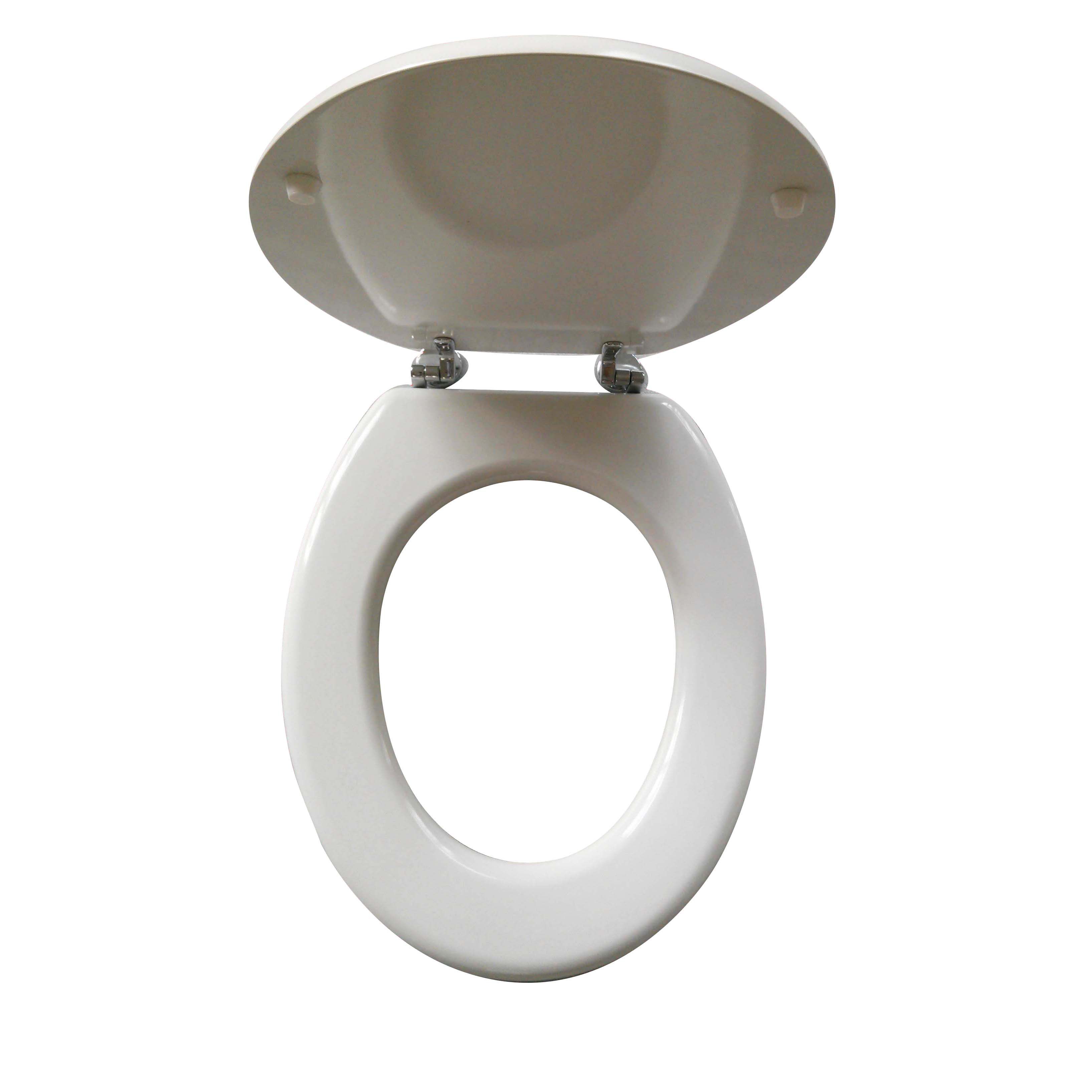 Cooke & Lewis Tonica White Toilet seat DIY at B&Q