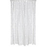 Cooke & Lewis Tulipa White Floral Shower curtain (H)200cm (W)180cm
