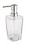 Cooke & Lewis Urmia Gloss Transparent Plastic Freestanding Soap dispenser