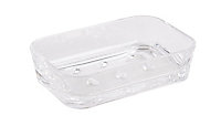 Cooke & Lewis Urmia Gloss Transparent Plastic Soap dish