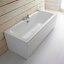 Cooke & Lewis Valeria White Front Bath panel (H)56cm (W)170cm