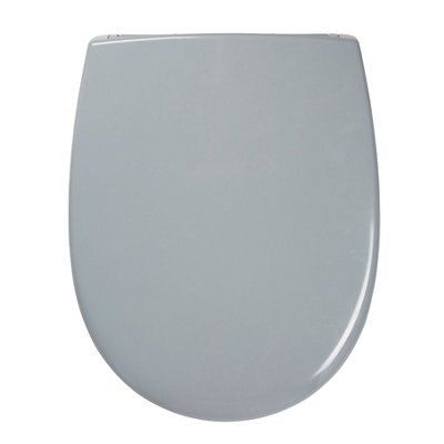 Cooke & Lewis Valtos Grey Soft close Toilet seat