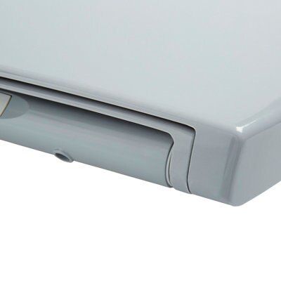 Cooke & Lewis Valtos Grey Soft close Toilet seat