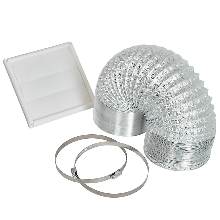 150mm 6" Cooking Hood Venting Kit Extraction Aluminum Ducting Vent 