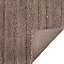 Cooke & Lewis Vorma Taupe Stripe & Tufty Rectangular Bath mat (L)80cm (W)50cm