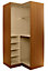 Cooke & Lewis Walnut effect Corner wardrobe cabinet (H)2112mm (W)1060mm (D)1040mm