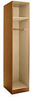 Cooke & Lewis Walnut effect Wardrobe cabinet (H)2112mm (W)450mm (D)590mm