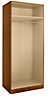 Cooke & Lewis Walnut effect Wardrobe cabinet (H)2112mm (W)900mm (D)589mm