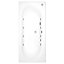 Cooke & Lewis Whirlpool Bath White 8 Jet Air spa with Light