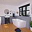 Cooke & Lewis White Acrylic Modern Oval Freestanding Bath (L)1700mm (W)800mm