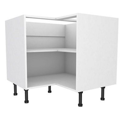 Cooke & Lewis White Corner Base cabinet, (W)925mm