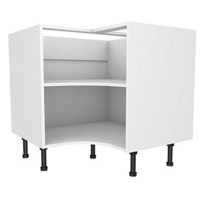 Cooke & Lewis White Curved corner Base cabinet, (W)925mm