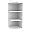 Cooke & Lewis White Deep curved end Wall cabinet, (W)300mm (D)335mm