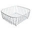 Cooke & Lewis White Metal Storage basket (H)12.5cm (W)37.5cm