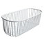Cooke & Lewis White Metal Storage basket (H)15cm (W)28.8cm