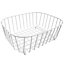 Cooke & Lewis White Metal Storage basket (H)15cm (W)39.5cm