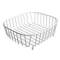 Cooke & Lewis White Metal Storage basket (H)7.3cm (W)32.5cm