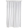 Cooke & Lewis White Pleat Shower curtain (H)200cm (W)180cm